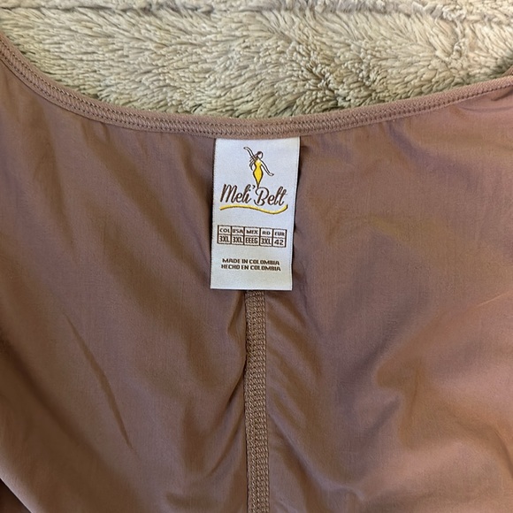 MELI BELT COLOMBIAN SHAPEWEAR FAJA SIZE 3XL IN COLOR MOCHA - Picture 3 of 3